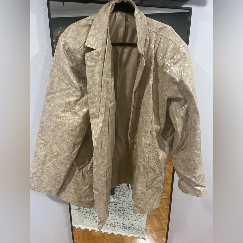 PLT+ oversized Snakeskin blazer/jacket